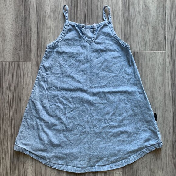 Tiny Tribe Heart Chambray Tank Dress *read* - Picture 3 of 7